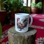Preview: Keramiktasse Tasse Huhn Blumen Design Nr. 2 Kaffeebecher Teetasse Kaffeetasse - Artikel Nr. 1100089